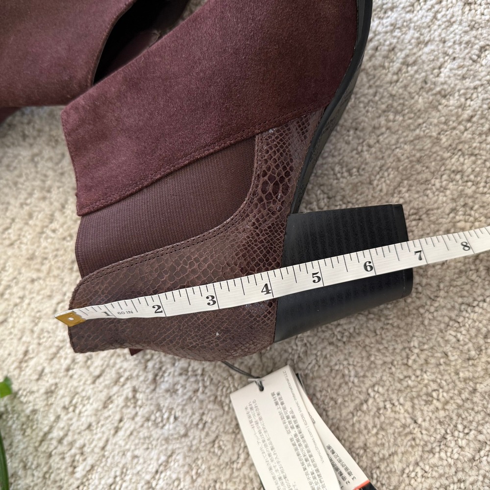 NEW Vionic ANNE Ankle Boots JAVA Suede Snake Prin… - image 5